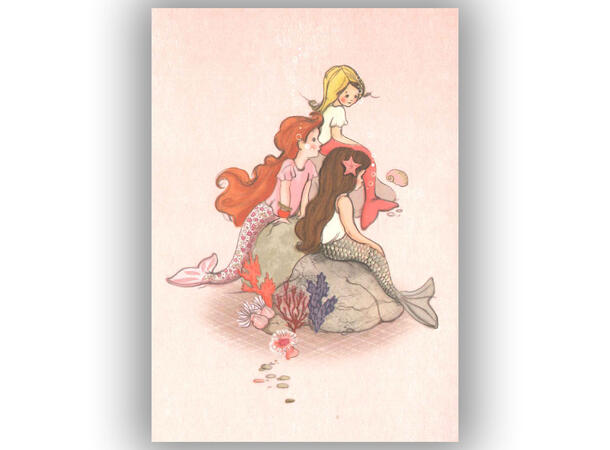 Belle & Boo - Postkort Mermaid Rock A6